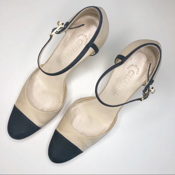 CHANEL Shoes - Chanel Cap Top Wedges
